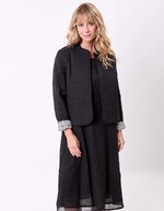 Reversible organic cotton quilted jacket femme La Fiancée