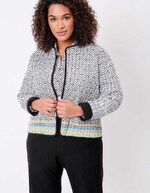 Reversible organic cotton quilted jacket femme La Fiancée