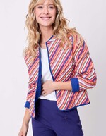 Reversible organic cotton quilted jacket femme La Fiancée