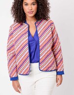Reversible organic cotton quilted jacket femme La Fiancée