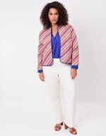 Reversible organic cotton quilted jacket femme La Fiancée