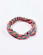 Printed elasticated headband femme Princesse Nomade