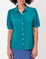 Fluid short-sleeve blouse femme Princesse Nomade