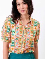 Fluid short-sleeve blouse femme Princesse Nomade