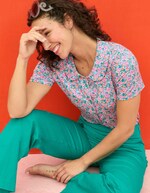 Short-sleeve knit blouse femme Princesse Nomade