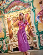 Short-sleeve knit blouse femme Princesse Nomade