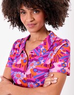 Short-sleeve knit blouse femme Princesse Nomade