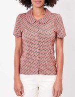 Short-sleeve knit blouse femme Princesse Nomade