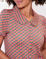 Short-sleeve knit blouse femme Princesse Nomade