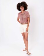 Short-sleeve knit blouse femme Princesse Nomade