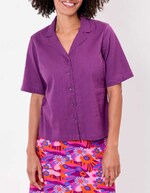 Crinkled cotton shirt femme Princesse Nomade