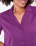 Crinkled cotton shirt femme Princesse Nomade