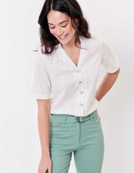 Crinkled cotton shirt femme Princesse Nomade