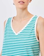 Organic cotton striped tank top femme Princesse Nomade