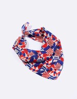 Small printed silk square scarf femme Princesse Nomade