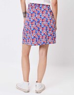 Short flared stretch cotton skirt femme Princesse Nomade