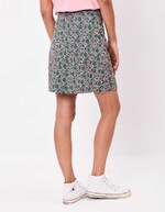 Short flared stretch cotton skirt femme Princesse Nomade