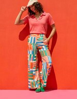 Flowy elasticated wide-leg trousers femme Princesse Nomade