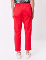 Elasticated stretch cotton chino trousers femme Princesse Nomade