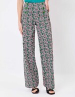 Wide sailor-style stretch cotton trousers femme Princesse Nomade
