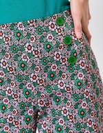 Wide sailor-style stretch cotton trousers femme Princesse Nomade