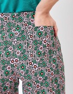 Wide sailor-style stretch cotton trousers femme Princesse Nomade