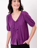 Balloon sleeve gauze cotton blouse femme Princesse Nomade