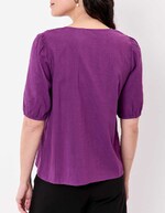 Balloon sleeve gauze cotton blouse femme Princesse Nomade