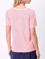 Organic cotton striped T-shirt femme Princesse Nomade