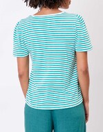 Organic cotton striped T-shirt femme Princesse Nomade