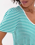 Organic cotton striped T-shirt femme Princesse Nomade