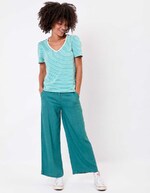 Organic cotton striped T-shirt femme Princesse Nomade
