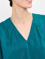 Loose flowy V-neck top femme Princesse Nomade