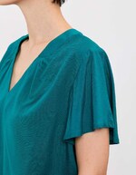 Loose flowy V-neck top femme Princesse Nomade