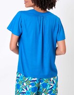Loose flowy V-neck top femme Princesse Nomade