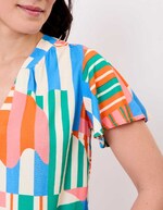 Loose flowy V-neck top femme Princesse Nomade