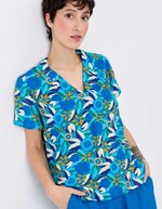 Loose flowy V-neck top femme Princesse Nomade