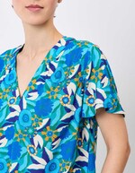 Loose flowy V-neck top femme Princesse Nomade