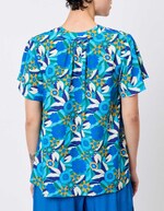 Loose flowy V-neck top femme Princesse Nomade