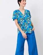 Loose flowy V-neck top femme Princesse Nomade