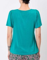 Flowy knit V-neck T-shirt femme Princesse Nomade