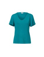 Flowy knit V-neck T-shirt femme Princesse Nomade