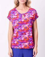 Loose flowy knit T-shirt femme Princesse Nomade