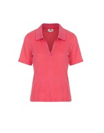 Organic cotton pointelle polo shirt femme Princesse Nomade
