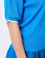Lightweight plain cotton sweater femme Princesse Nomade