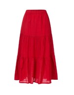 Long organic cotton skirt with ruffles femme La Fiancée