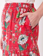Long organic cotton skirt with ruffles femme La Fiancée