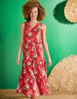 Long organic cotton skirt with ruffles femme La Fiancée