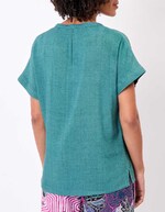 Fluid linen T-shirt femme La Fiancée