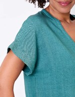 Fluid linen T-shirt femme La Fiancée